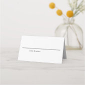 Moderne zwart-wit bloemenbruiloft minimalist P (Achterkant)