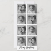 "Moderne zwart-wit collage Kerstfoto  (Voorkant)