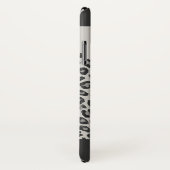 Moderne zwart-wit dieren luipaard print Case-Mate iPhone case (Achterkant / rechts)