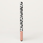 Moderne zwart-wit dieren luipaard print Case-Mate iPhone case (Achterkant/links)