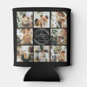 Moderne zwart-wit foto collage Keepsake Can Blikjeskoeler (Achterkant)