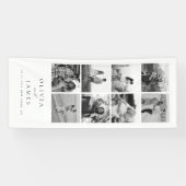 Moderne zwart-wit foto galerij bruiloft spandoek (Horizontaal)