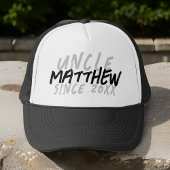 Moderne zwart-wit grunge voor de koele oom trucker pet