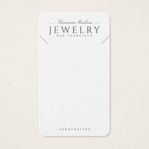 Moderne Zwart Wit Ketting Display Kaarten Visitekaartje