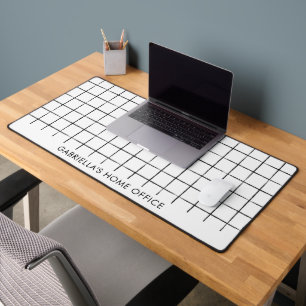 Moderne Zwart-Wit Minimalistische Raster Zakelijke Bureaumat