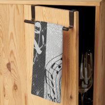 Moderne zwart-wit muzieknoten