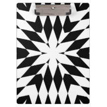 Moderne Zwart-Wit Optische Illusie Geometrisch