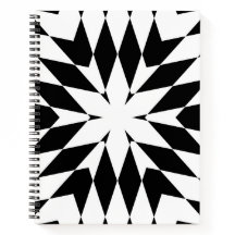 Moderne Zwart-Wit Optische Illusie Geometrisch