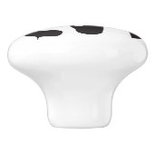 Moderne Zwart & Wit Panda Keramische Pull Knop (Zijkant)