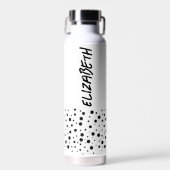 Moderne zwart-wit waterfles (Voorkant)