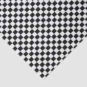 Moderne zwart-witcheques Gecontroleerde Gift Wrap Tissuepapier (Detail)