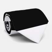 Moderne zwart-witcombinatie stropdas (Opgerold)