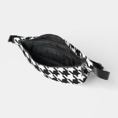 Moderne zwart-witte houndstooth heuptasje (Open)