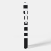 Moderne zwart-witte streep met Monogram Case-Mate iPhone Case (Achterkant / Links)