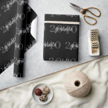 Moderne zwarte afstudeerjaar cadeau