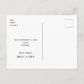 Moderne zwarte Baby foto geboorte aankondiging (Achterkant)