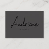 Moderne, zwarte, bijtende sociale media voor scrip visitekaartje (Voorkant)