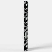 Moderne, zwarte borstelpatroon Case-Mate iPhone case (Achterkant / Rechts)