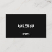 Moderne zwarte druk wasprogramma mobiele auto visitekaartje (Achterkant)