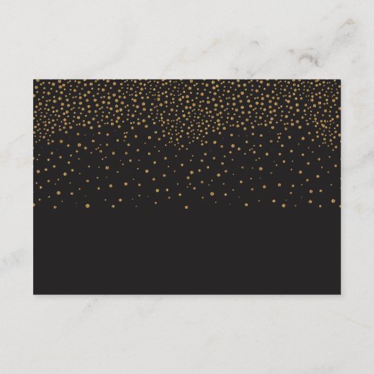 Moderne zwarte en goudbril - Ontvangst Informatiekaartje (Achterkant)