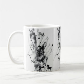 Moderne Zwarte en Witte Abstracte Marmeren Koffiem Koffiemok
