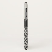 Moderne zwarte en witte bladluipaard Case-Mate iPhone case (Achterkant/links)
