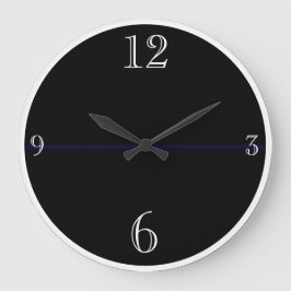 Moderne zwarte en witte grote klok