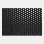 Moderne, zwarte en witte kerstcadeaupapier inpakpapier vel (Voorkant 3)