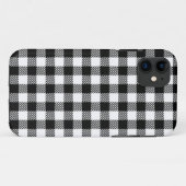 Moderne zwarte en witte kerstpatronen Case-Mate iPhone case (Achterkant (horizontaal))