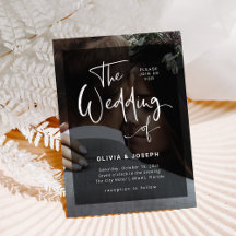 Moderne zwarte en witte overlay | Fotobruiloft