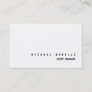 Moderne, zwarte en witte, professionele minimalist visitekaartje