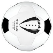 Moderne zwarte en witte smoking voor bruidsjonker voetbal (Gedraaid)