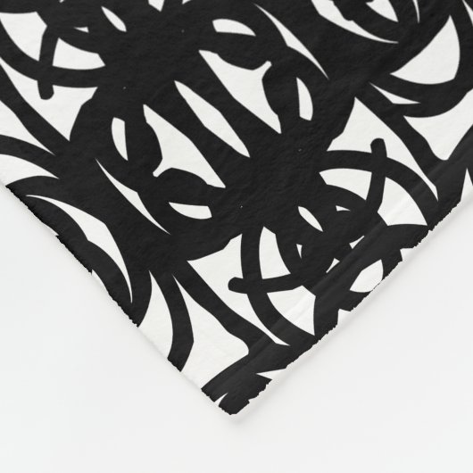 Moderne zwarte en witte stijlvolle Tao Fleece Blan (Hoek)