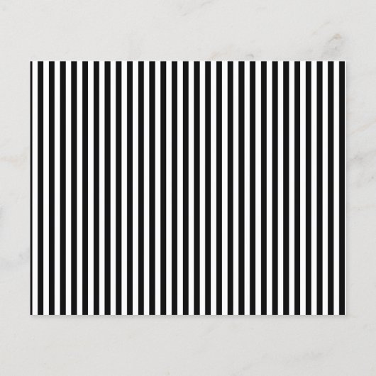 Moderne zwarte en witte strepen Foto opslaan Datum (Achterkant)