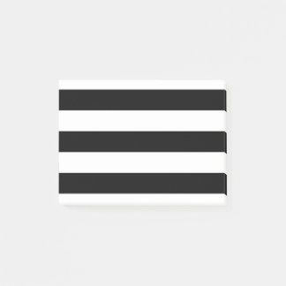 Moderne zwarte en witte strepen post-it® notes