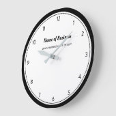 Moderne zwarte en witte vlek, eenvoudig met cijfer grote klok (Hoek)
