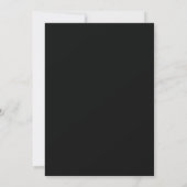 Moderne zwarte en witte wijziging van de datumkaar save the date (Achterkant)