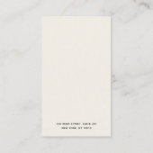 Moderne zwarte Gold Border Earring Display Holder Visitekaartje (Achterkant)