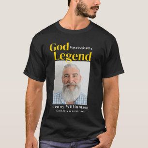 Moderne zwarte gouden god kreeg een legende begraf t-shirt