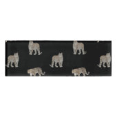 Moderne zwarte gouden luipaard Oerwoud dieren Naambadge (Voorkant)