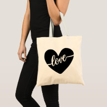 Moderne Zwarte Hart Liefde Script Valentijn