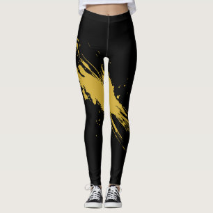 Moderne zwarte hoog getailleerde legging voor dage