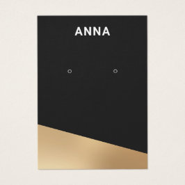 Moderne zwarte juwelen die Kaart verdienen