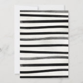 Moderne Zwarte Kerstwinter bruiloft Kaart (Achterkant)