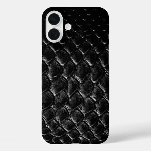 Moderne Zwarte Krokodil Case-Mate iPhone Case (Achterkant)