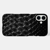 Moderne Zwarte Krokodil Case-Mate iPhone Case (Achterkant (horizontaal))