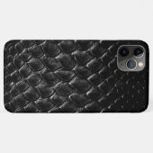 Moderne Zwarte Krokodil Case-Mate iPhone Case (Achterkant (horizontaal))