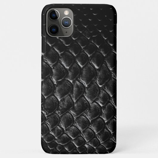 Moderne Zwarte Krokodil Case-Mate iPhone Case (Achterkant)