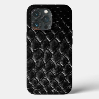 Moderne Zwarte Krokodil iPhone 13 Pro Hoesje