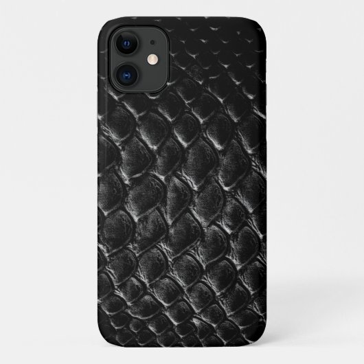 Moderne Zwarte Krokodil Case-Mate iPhone Case (Achterkant)